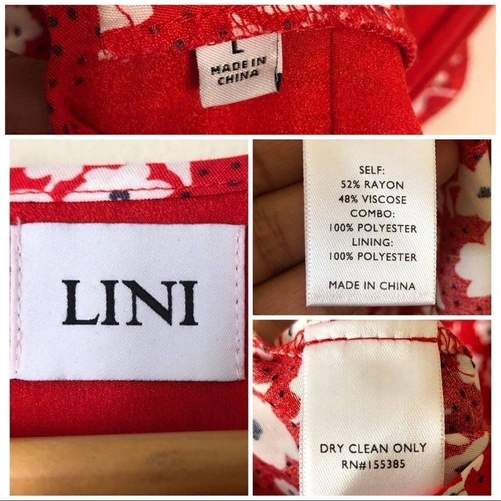 Lini Puff Sleeves Red Evie Floral Mini Dress Large View 6